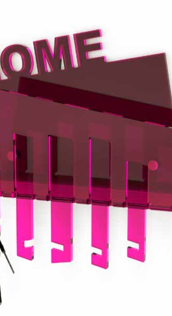 Portachiavi e Lettere ‘Home’ in plexiglass